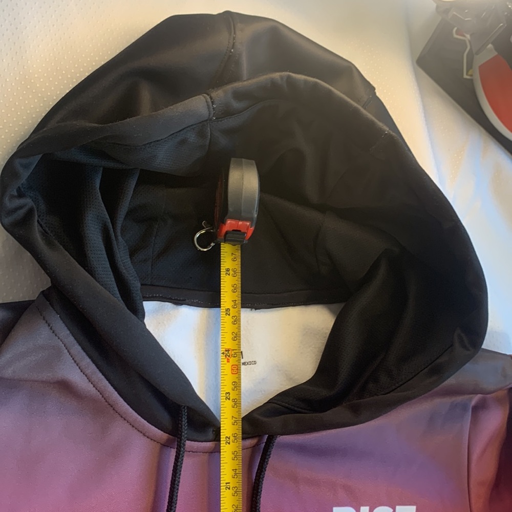 (2 for $20) Pink Sunburst Rise Hoodie Womens Medium 100% Polyester Sweatshirt - Picture 6 of 8